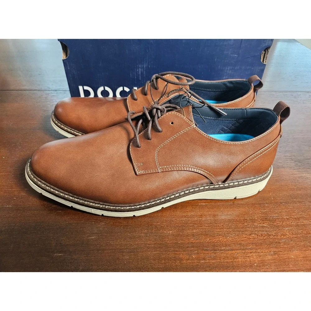 Dockers Edwin Oxford Shoes Mens Size 13 Brown New Business Casual Dress Laces